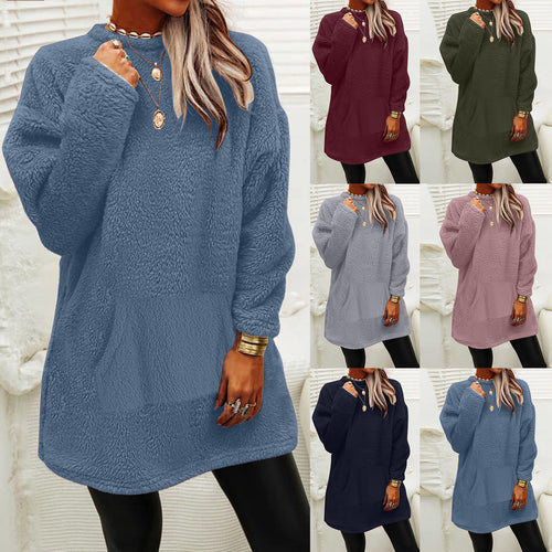 Damen Kuscheliger Oversize-Pullover Heidi-Mode