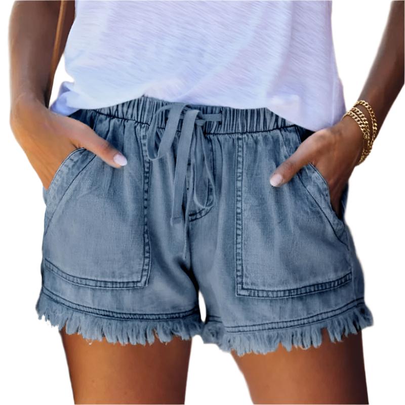 Heidi-Mode | High-Waist Denim-Shorts