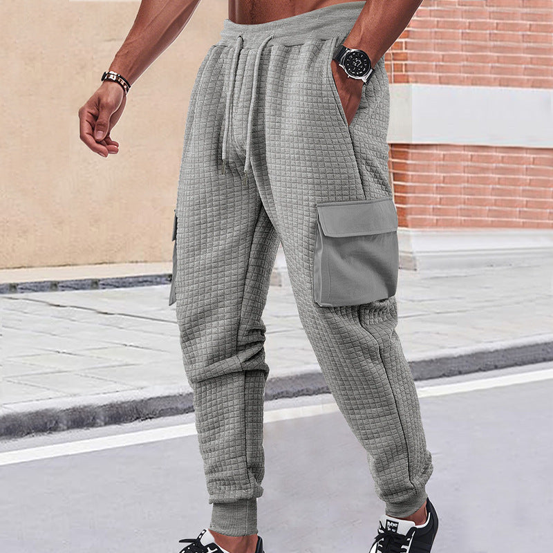 Herren Cargo-Jogginghose mit elastischem Bund und zahlreichen Taschen Heidi-Mode