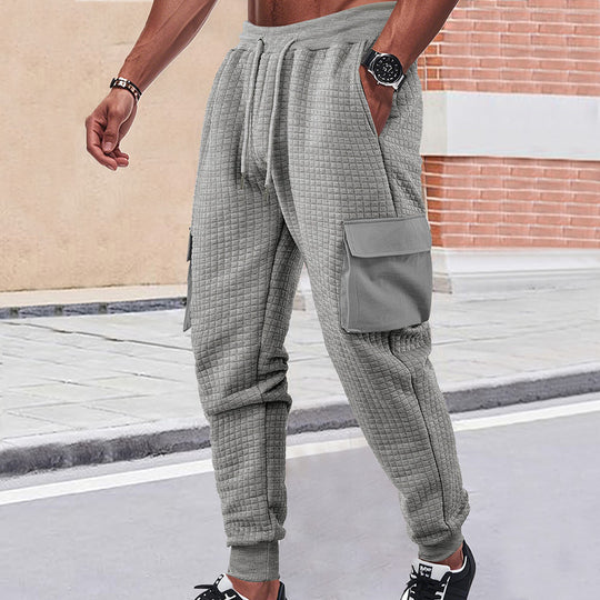 Herren Cargo-Jogginghose mit elastischem Bund und zahlreichen Taschen Heidi-Mode