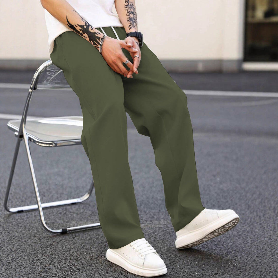 Herren modische Freizeithose mit weiter Passform und elastischem Bund Heidi-Mode