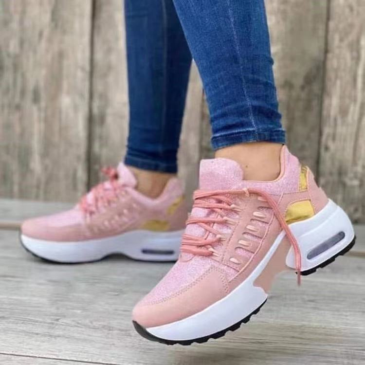 Damen Sportliche Air Max Sneakers mit atmungsaktiver Oberflächenstruktur Heidi-Mode