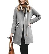 Damen modischer Wollmantel mit asymmetrischem Schnitt Heidi-Mode