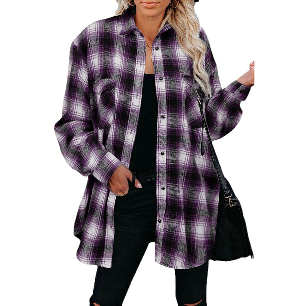 Damen Flanellhemd Heidi-Mode