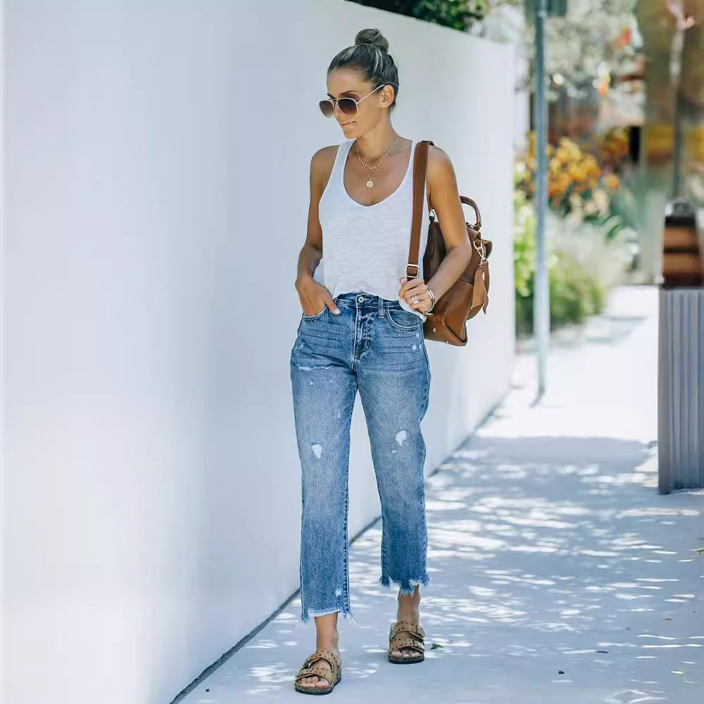 Damen Skinny High-Waist Jeans Heidi-Mode