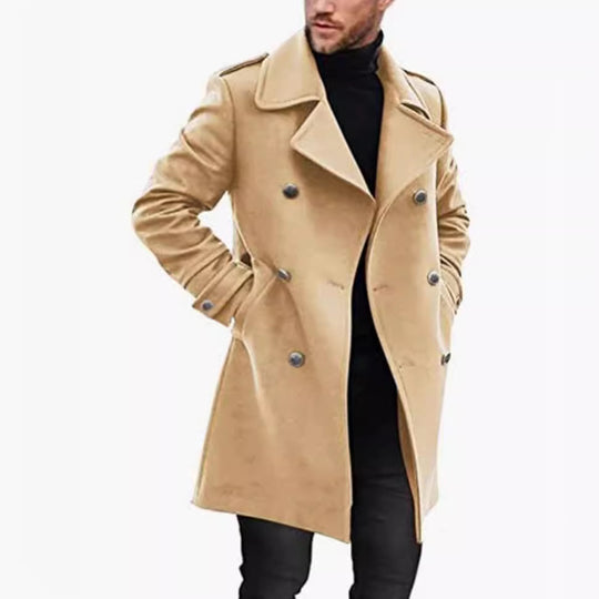 Herren eleganter und leichter Frühlingstrenchcoat Heidi-Mode