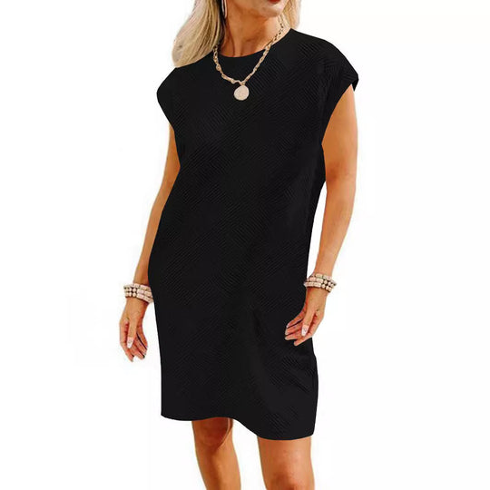 Damen Lockeres Sommerkleid mit strukturiertem Design und schickem Schnitt Heidi-Mode