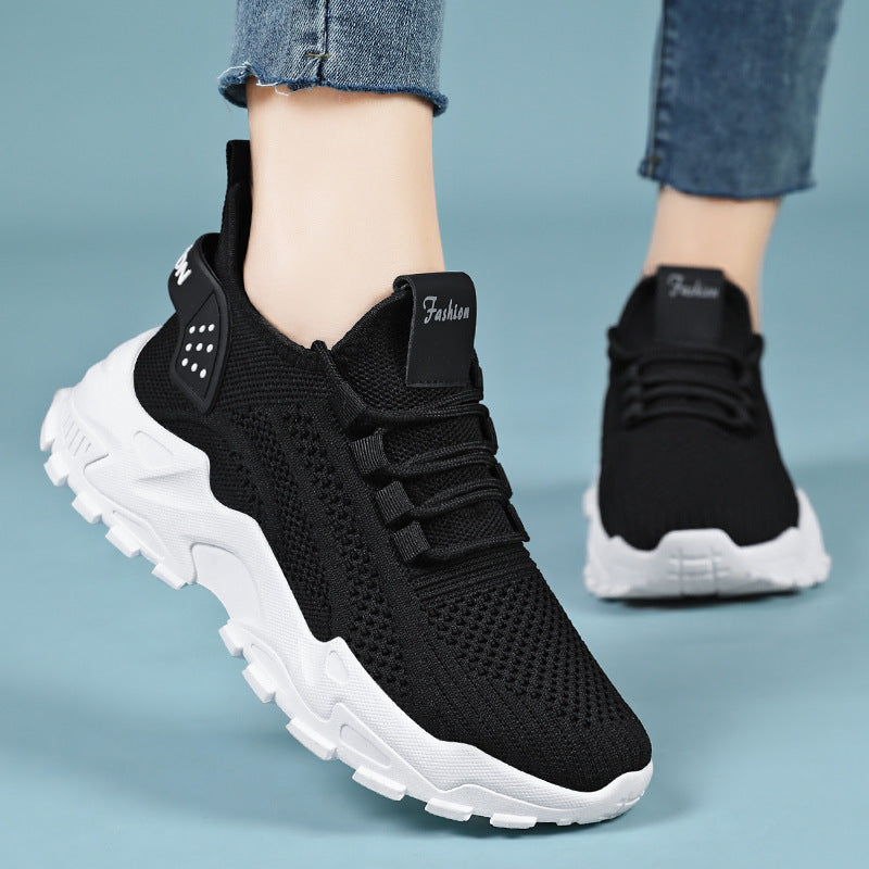 Damen Leichte und atmungsaktive Fitness Sneakers mit flexiblem Futter und rutschfester Sohle Heidi-Mode