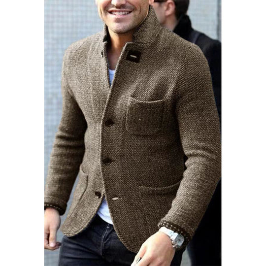Herren Casual Chic Strickblazer Heidi-Mode