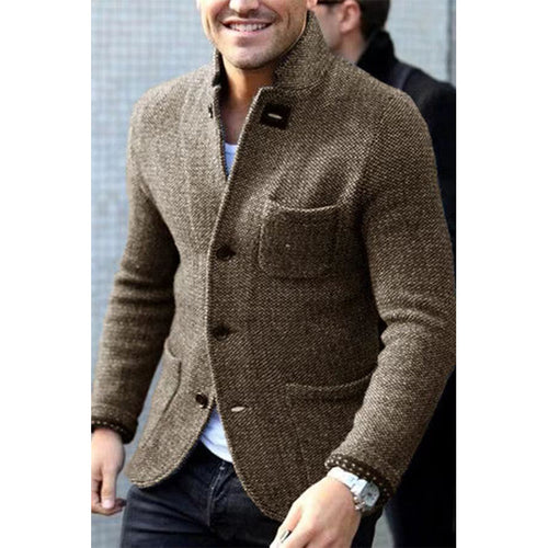 Herren Casual Chic Strickblazer Heidi-Mode