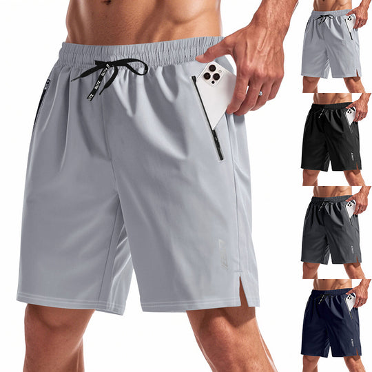 Herren Sportliche Badeshorts mit feuchtigkeitsregulierender Technologie und praktischen Reißverschlusstaschen Heidi-Mode