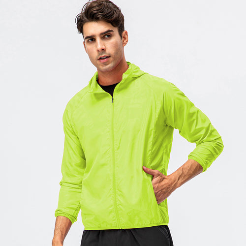 Herren leichte Laufjacke mit atmungsaktiven Eigenschaften und reflektierendem Design Heidi-Mode