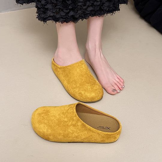 Damen elegante Hausschuhe aus weichem Material mit rutschfester Sohle Heidi-Mode