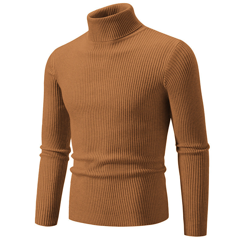 Herren feiner Rollkragenpullover aus langlebigem Strickmaterial Heidi-Mode