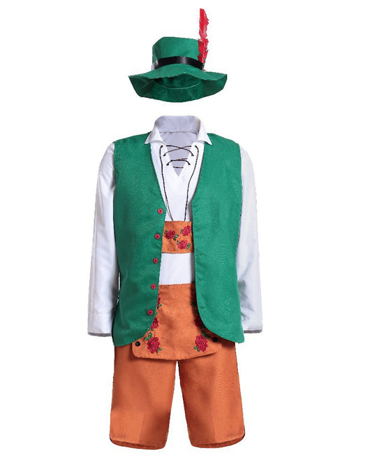Damen Trachtenkleid mit romantischem Schnitt und verzierter Schürze Heidi