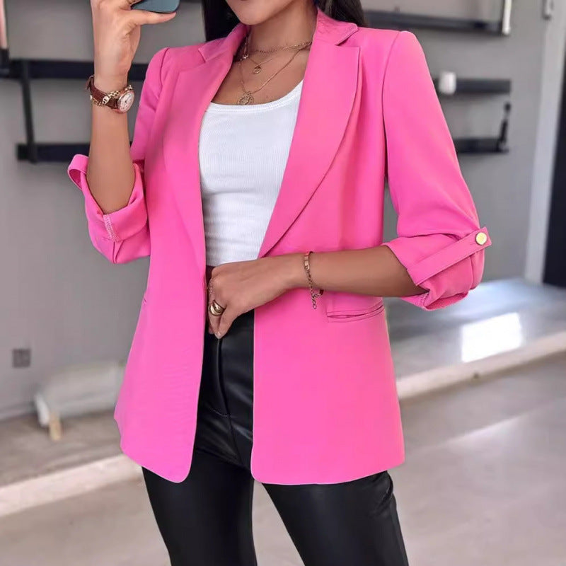 Damen elegante Blazerjacke mit modischem Schnitt Heidi-Mode