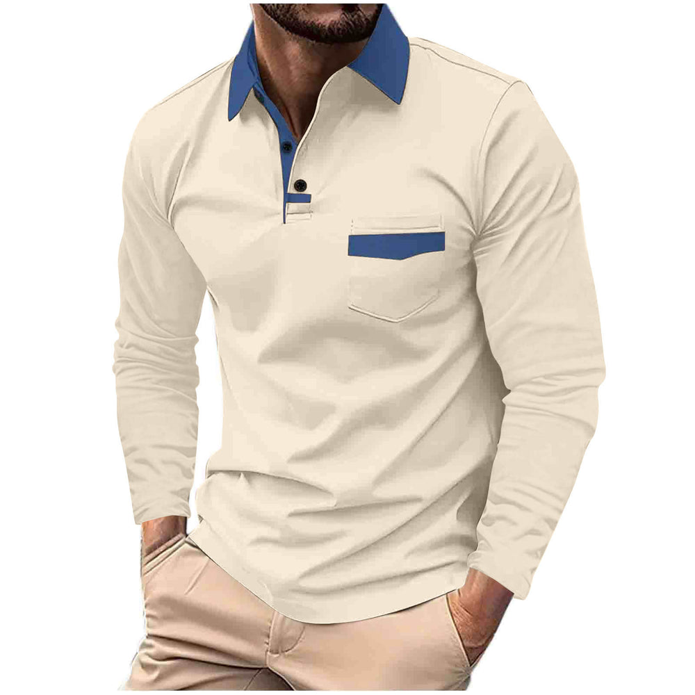 Herren Langarm Polohemd Heidi-Mode