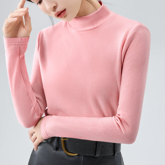 Damen Turtleneck Shirt aus weicher Stretchmaterialmischung mit eleganten Details Heidi-Mode