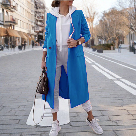 Damen eleganter trenchcoat mit Kapuze Heidi-Mode