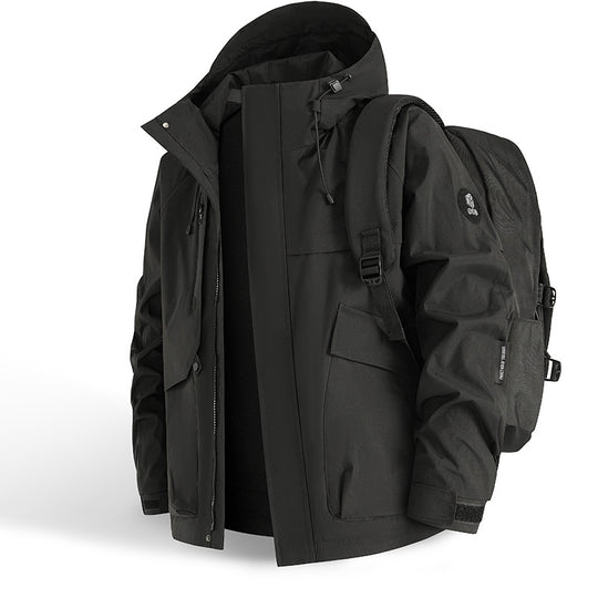 Herren technische Outdoor-Jacke mit innovativem Taschenkonzept und atmungsaktiven Materialien Heidi-Mode