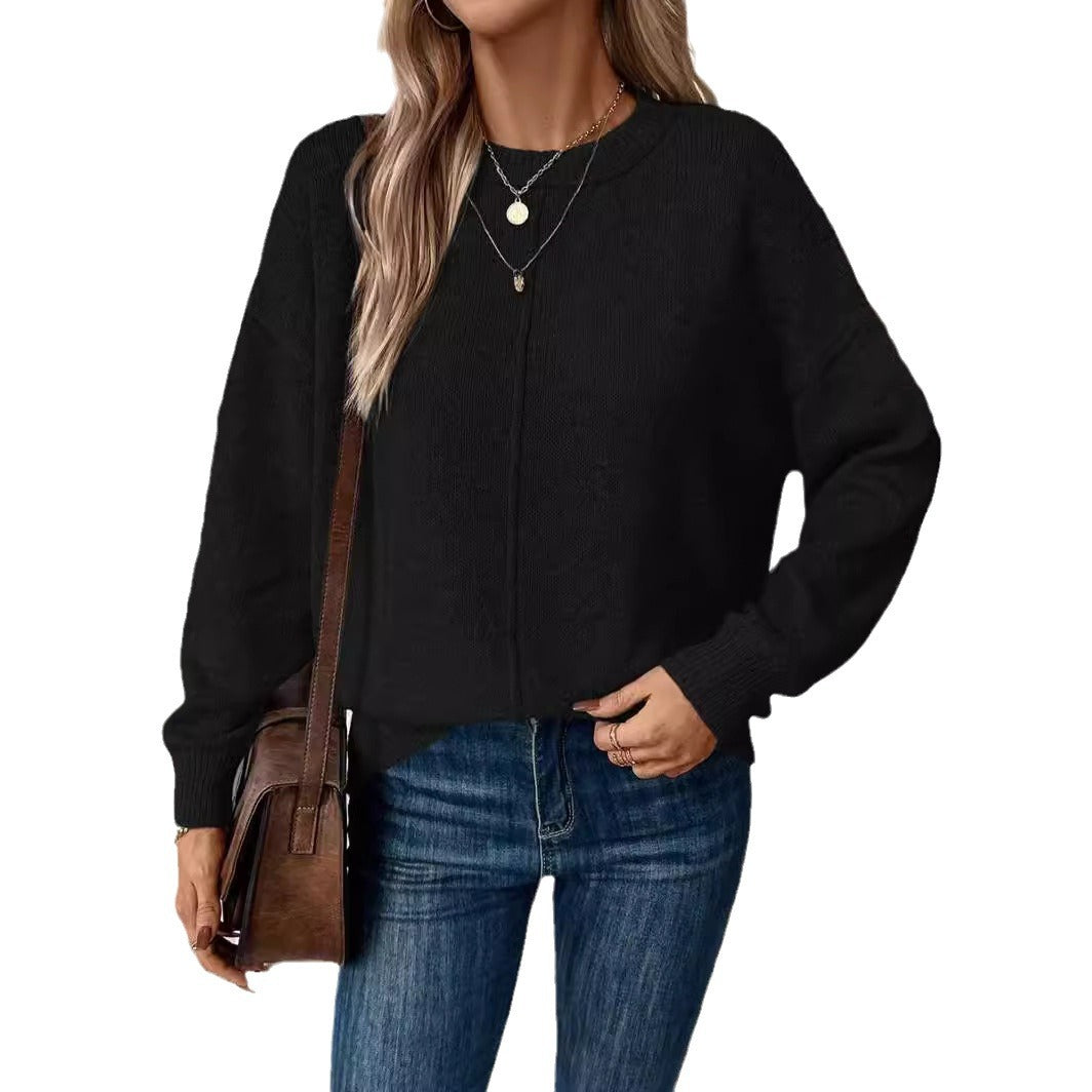 Damen lässiger Strickpullover Heidi-Mode