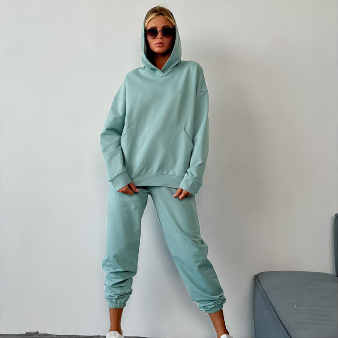 Damen Oversized Hoodie-Trainingsanzug Heidi-Mode