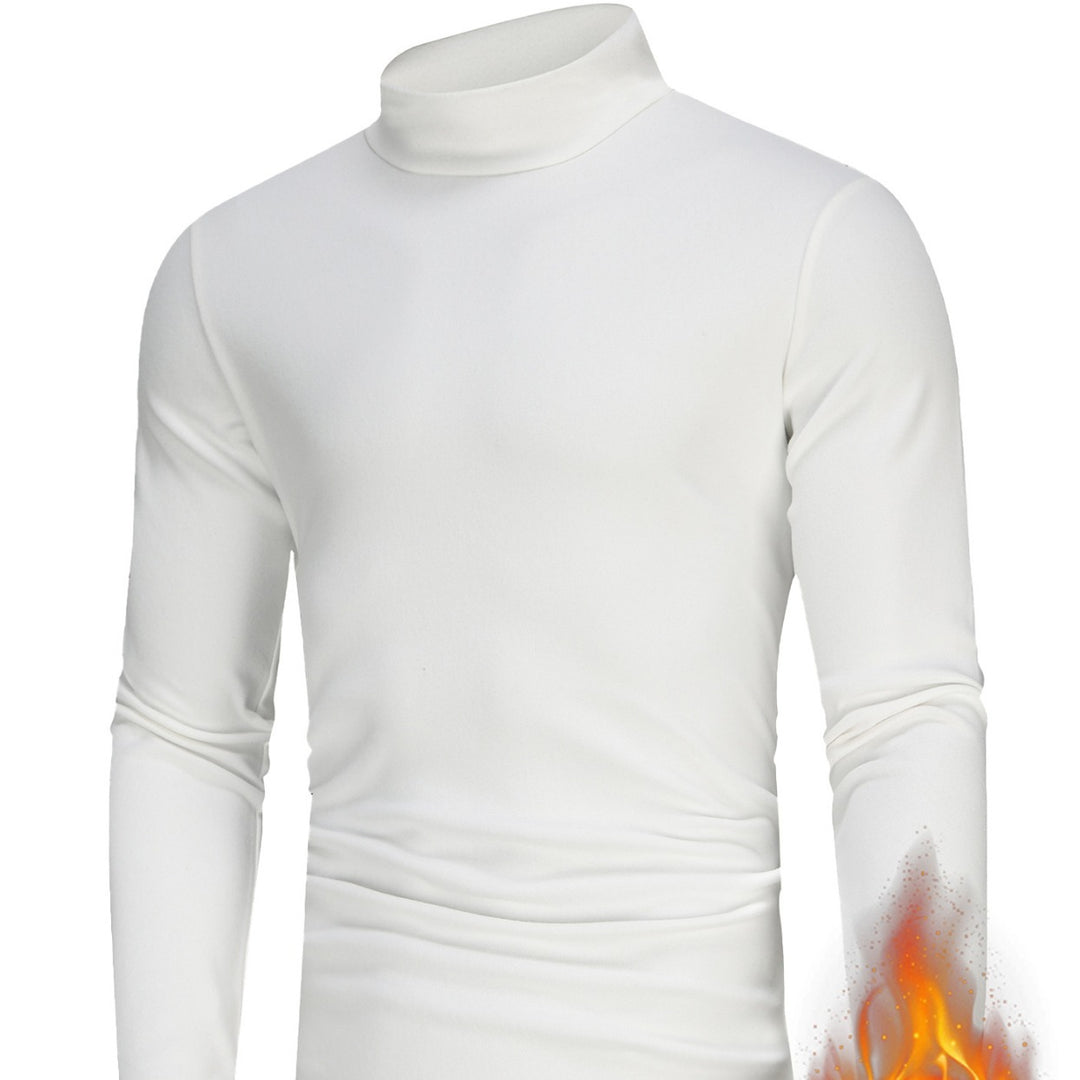 Herren Langärmliges Turtleneck Shirt mit atmungsaktivem Material Heidi-Mode