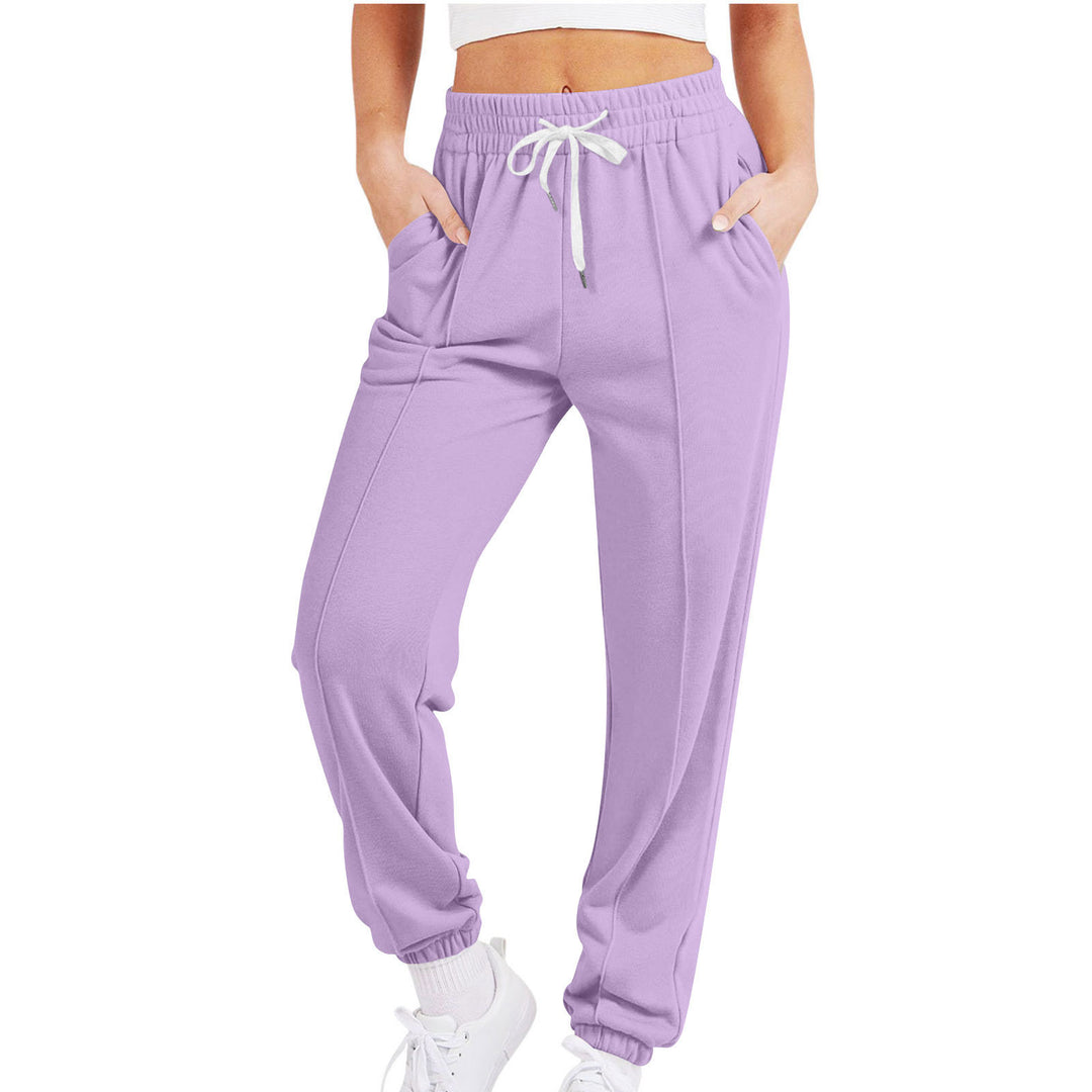 Damen lässige Jogginghose mit elastischem Bund und praktischen Seitentaschen Heidi-Mode