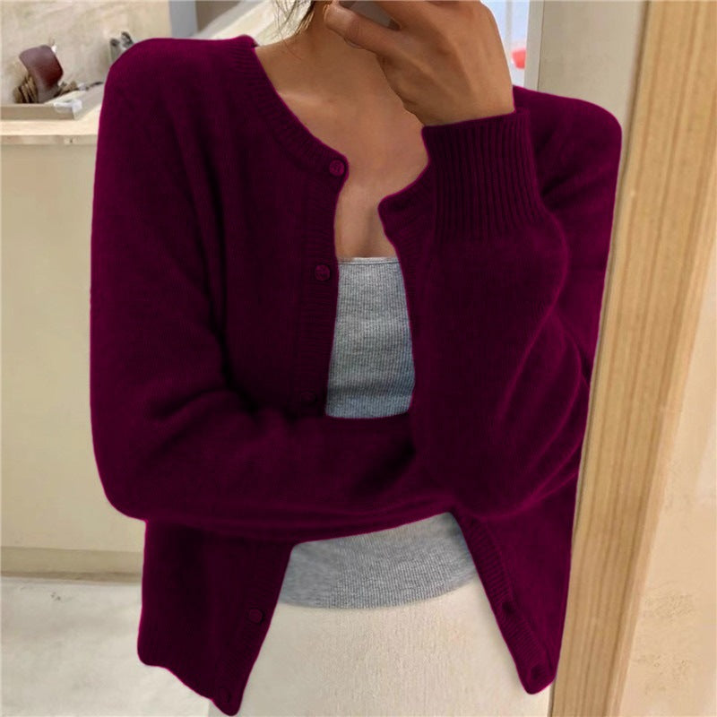 Damen kuschelige Strickjacke Heidi-Mode