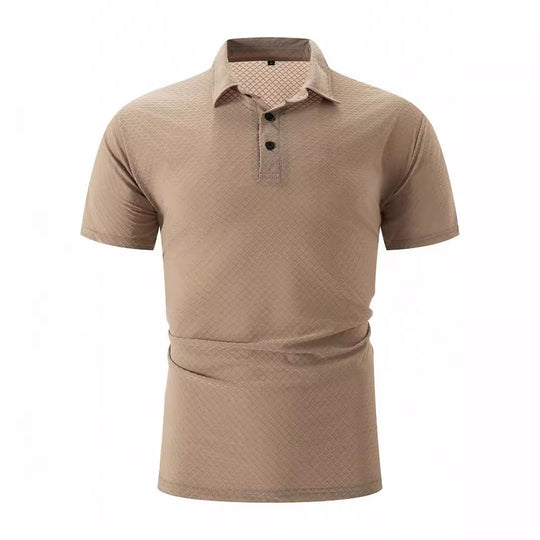 Herren Poloshirt mit strukturiertem Design und atmungsaktiven Eigenschaften Heidi-Mode