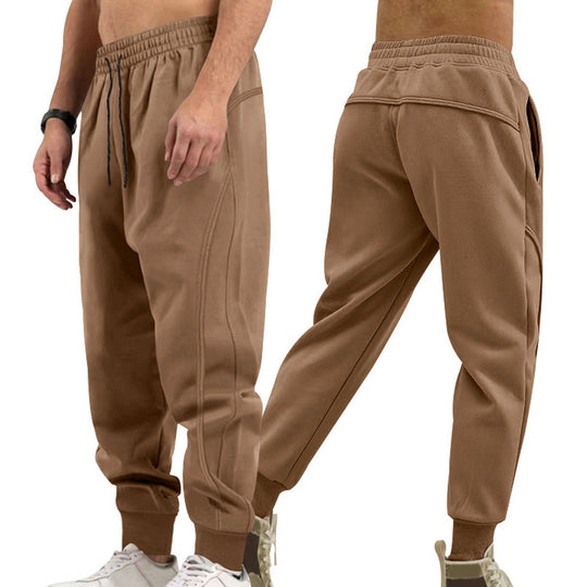Herren sportliche Jogginghose mit elastischem Bund und Taschen Heidi-Mode