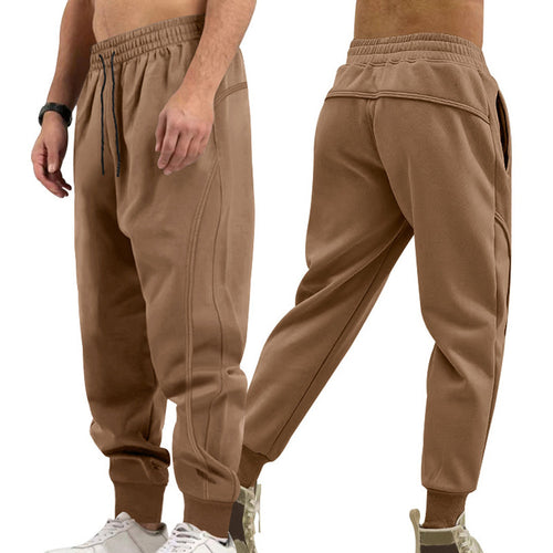 Herren sportliche Jogginghose mit elastischem Bund und Taschen Heidi-Mode