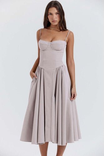 Heidi-Mode | Französisches Retro Midi Sommerkleid
