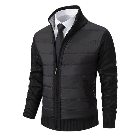 Herren Übergangsjacke mit hochabschließendem Kragen und atmungsaktiven Einsätzen Heidi-Mode