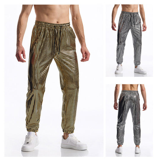 Herren Sportliche Jogginghose mit reflektierendem Design Heidi-Mode