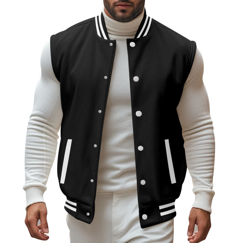 Herren trendige Collegejacke mit sportlichem Schnitt Heidi-Mode