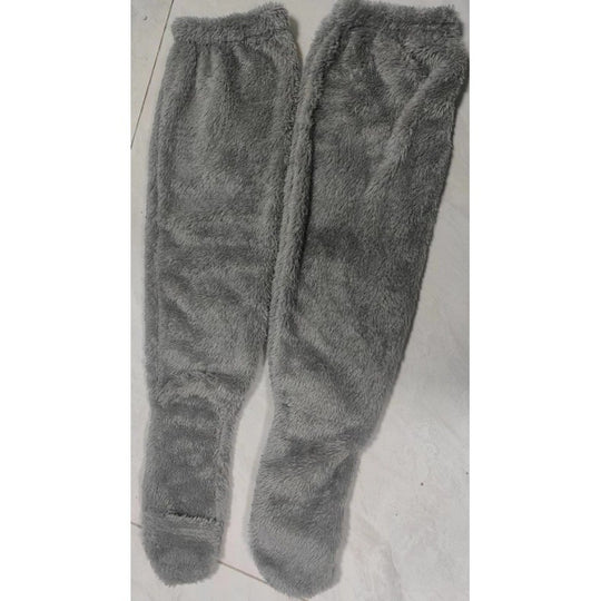 Damen Kuschelige Overknee-Socken aus weichem Fleece Heidi-Mode