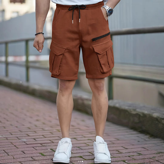 Herren Cargo-Shorts mit praktischen Taschen und elastischem Bund Heidi-Mode