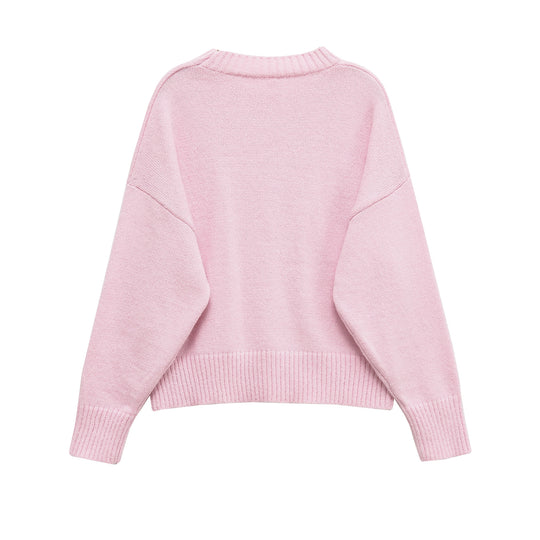 Damen lässiger Oversized Pullover Heidi-Mode
