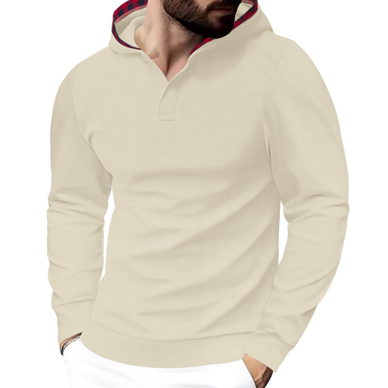 Herren Kapuzensweater mit strukturiertem Design und komfortablem Schnitt Heidi-Mode