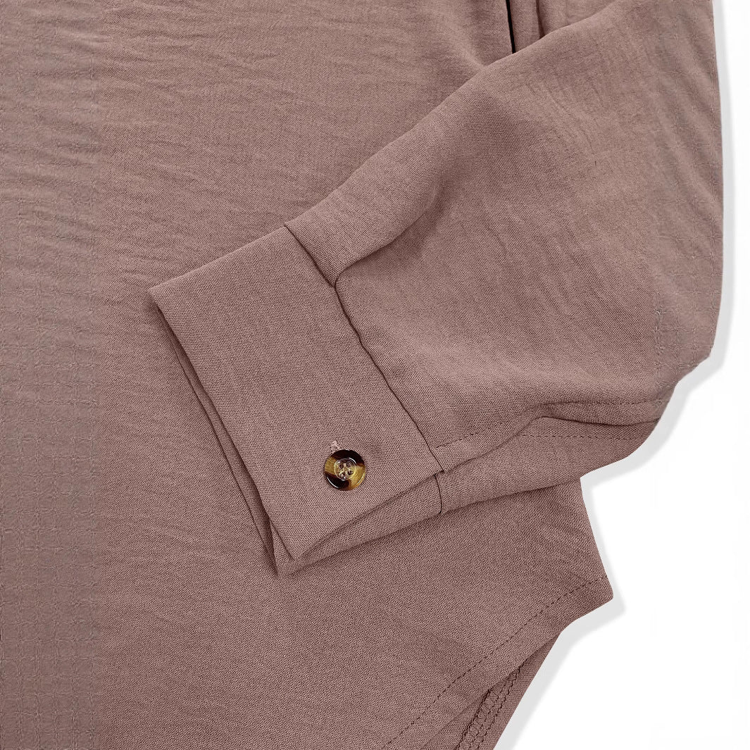 Damen Longbluse mit modernem Schnitt und eleganten Knopfdetails Heidi-Mode