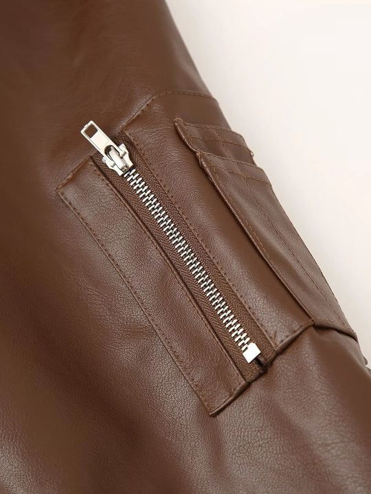 Damen Bomberjacke mit praktischen Reißverschlusstaschen und elastischem Bund Heidi-Mode