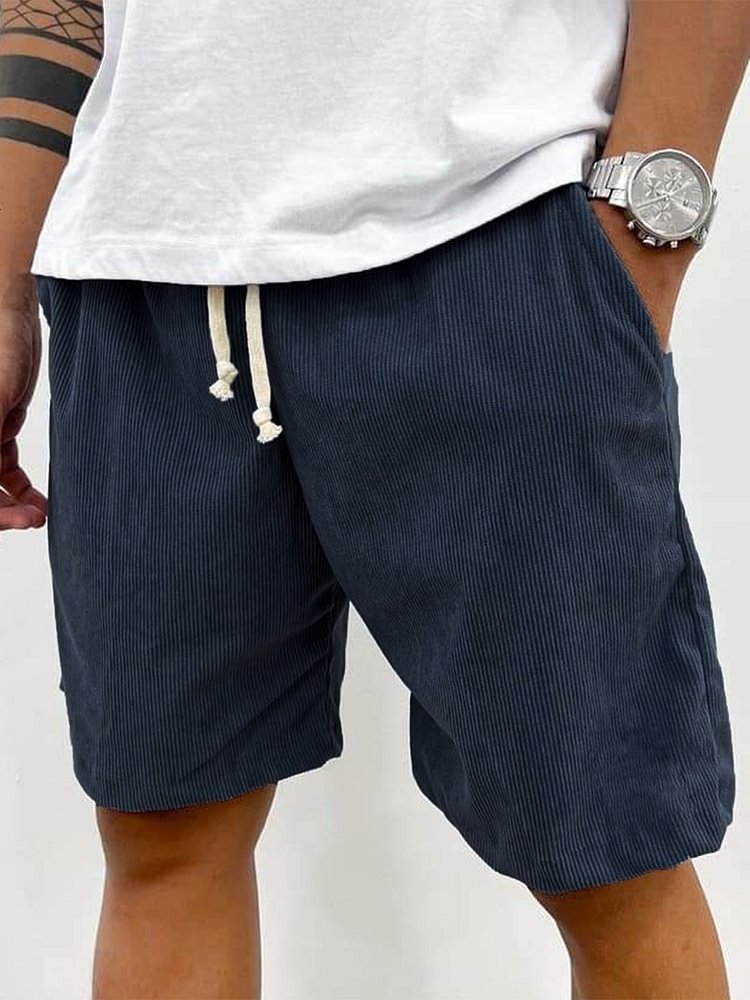 Heidi Mode | Herren Casual Kordelzug Cord Shorts