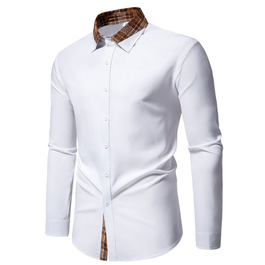 Herren Langarmhemd mit modernem Karo-Detail und bequemem Schnitt Heidi-Mode