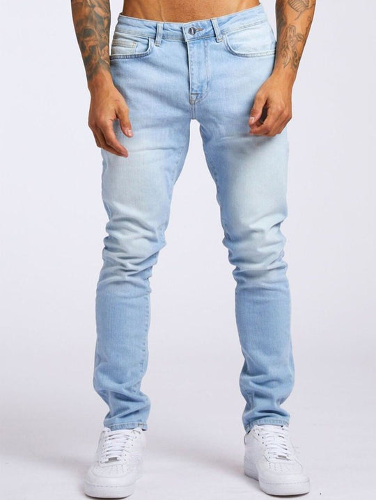 Herren Slim-Fit Jeans mit elastischem Komfortbund und modernen Details Heidi-Mode