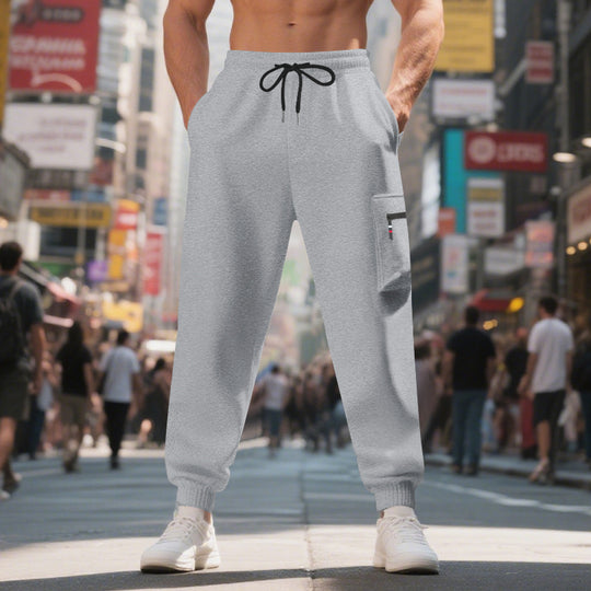 Herren Freizeithose mit elastischem Bund und praktischen Seitentaschen Heidi-Mode