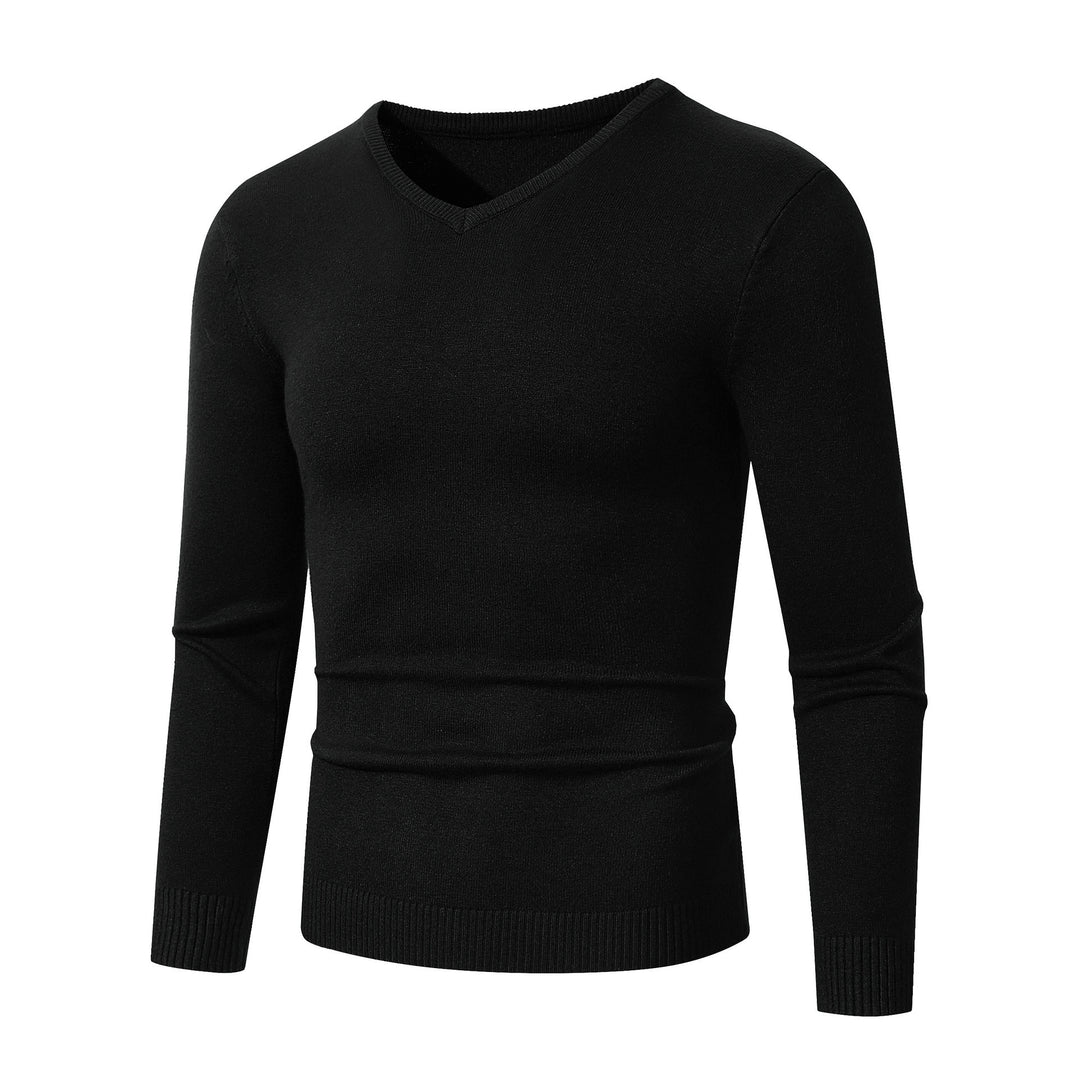 Herren V-Ausschnitt Pullover aus hochwertiger Baumwolle Heidi-Mode