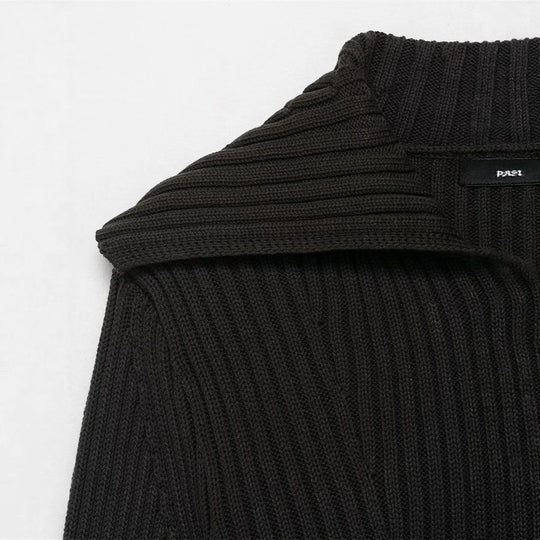 Damen Strickjacke mit breitem Kragen und modischen Knopfdetails Heidi-Mode