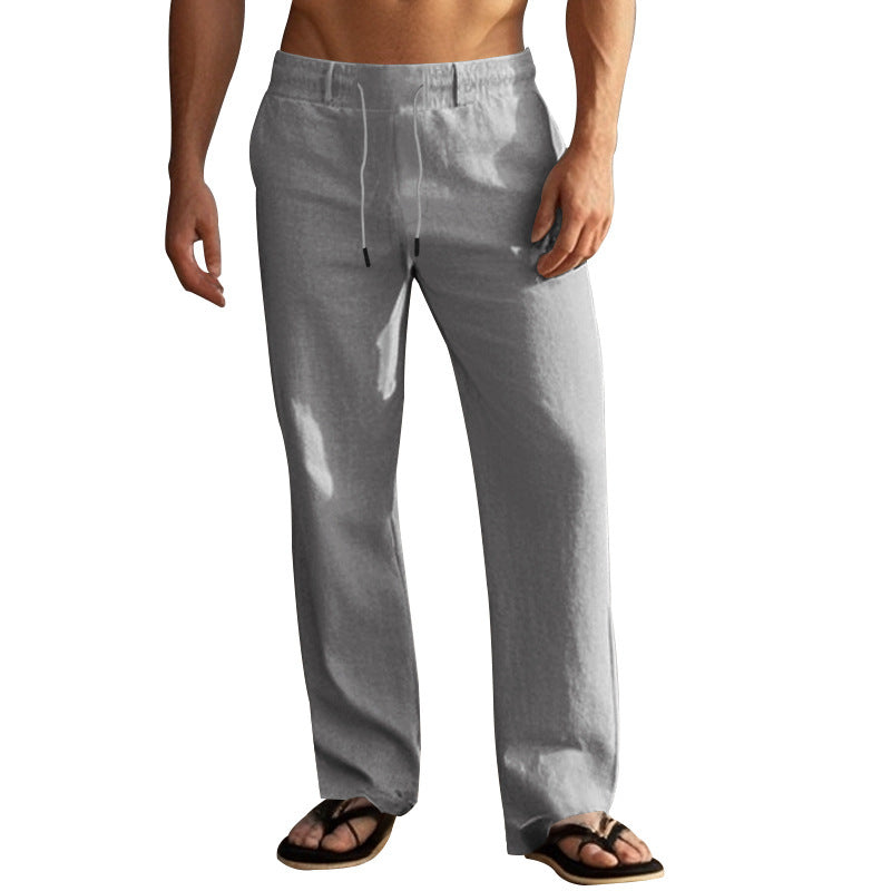 Herren Bequeme Strandhose mit elastischem Bund und praktischen Seitentaschen Heidi-Mode