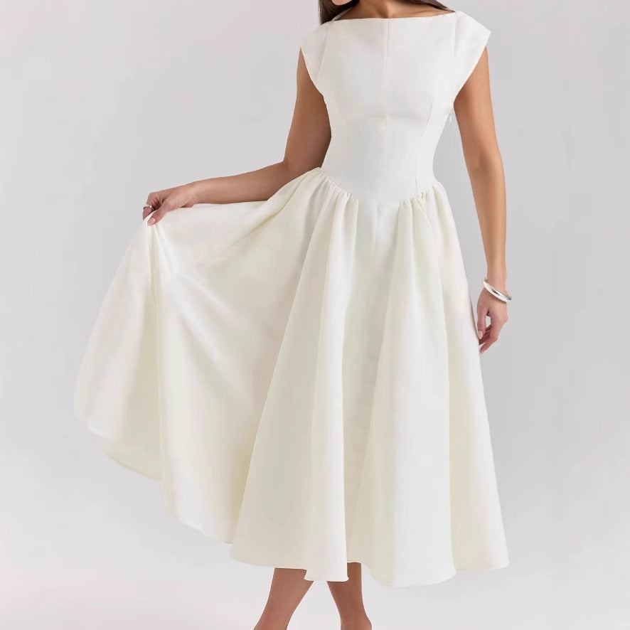 Damen Elegantes Ballkleid mit Tüllrock und Rückenreißverschluss Heidi-Mode